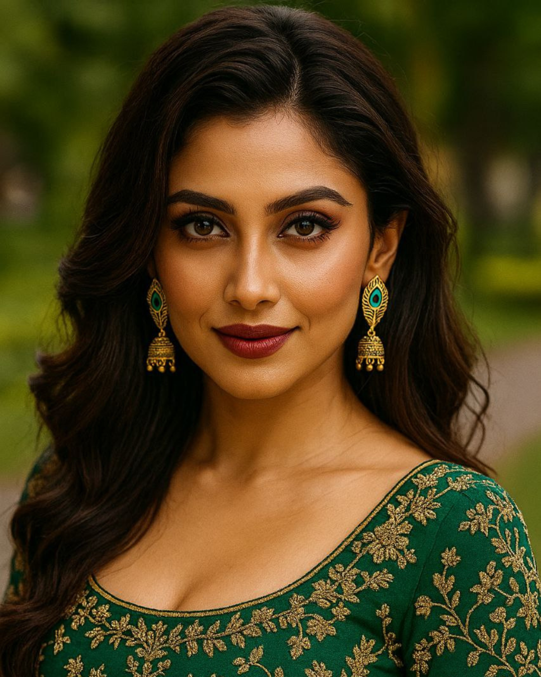 Attractive Golden Peacock Jhumka for Women | Lightweight Ethnic Earrings | Festival & Wedding Wear