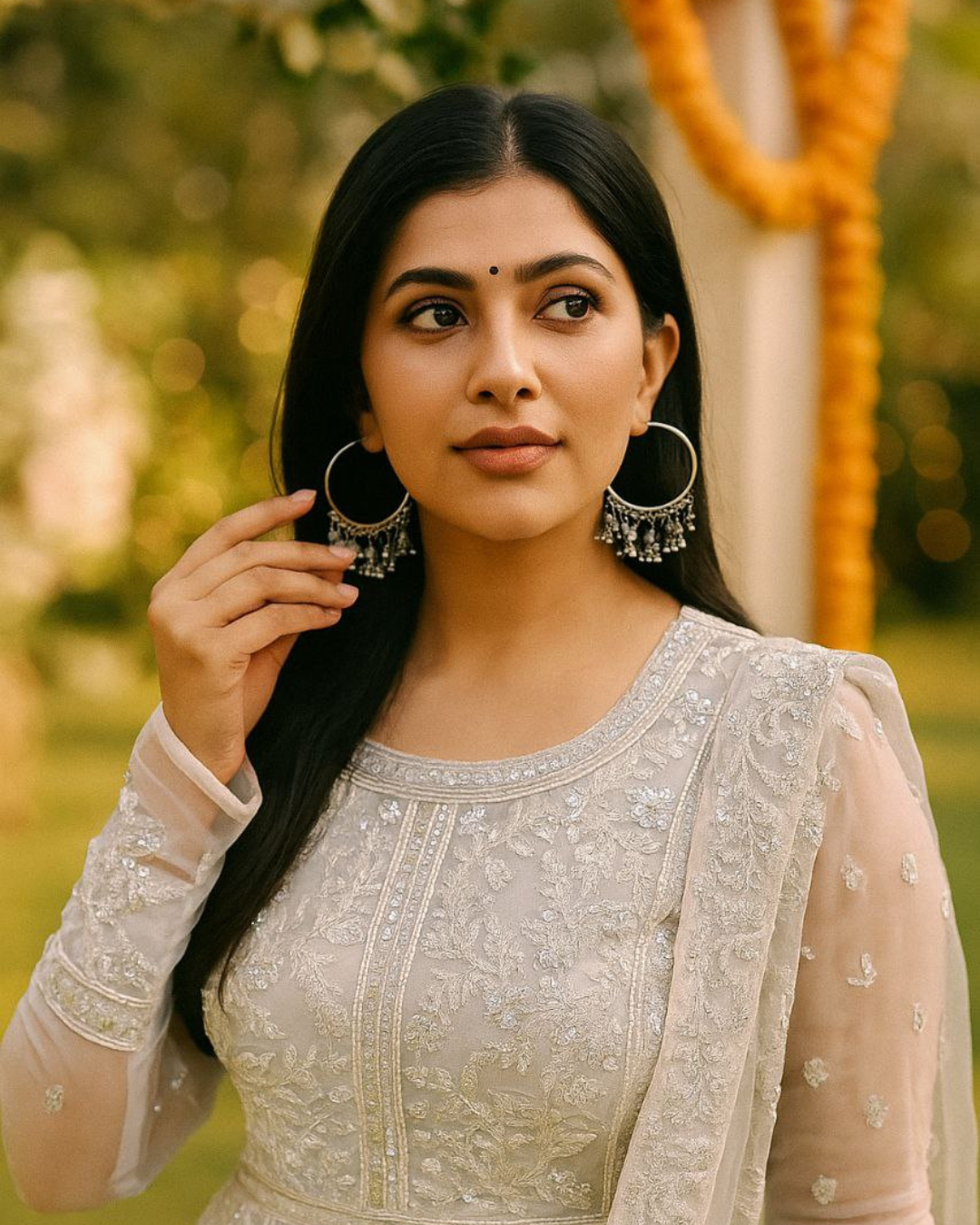 Round Silver Hoop Traditional Jhumka for Women | Pearl Danglers | Festive & Daily Wear