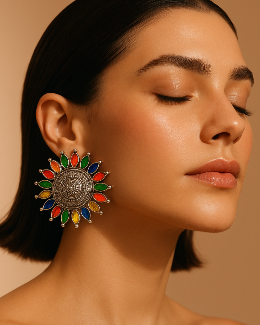 Baag-e-Bahar full of colors Earrings