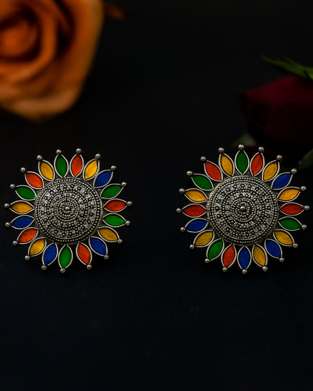 Baag-e-Bahar full of colors Earrings