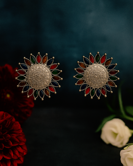 Baag-e-Bahar full of colors Earrings