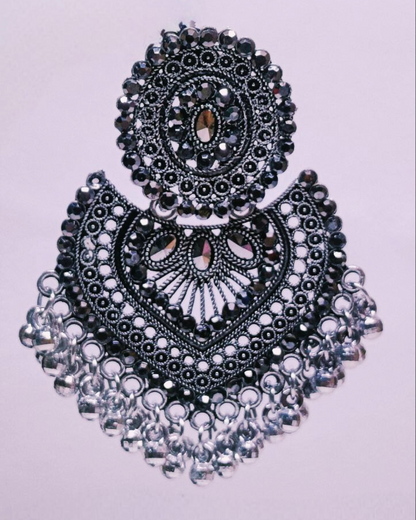 Oxidized Silver Afghani Tribal Jhumka for Women | Bold Look | Festive Wear