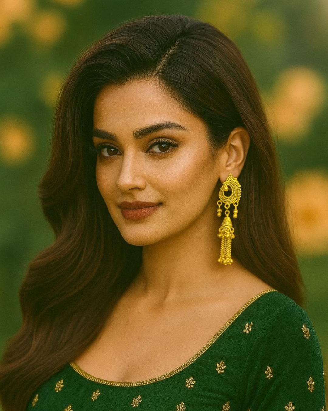 Golden Peacock Drop Jhumka for Women | Tassel Chains | Festive Wear | Lightweight