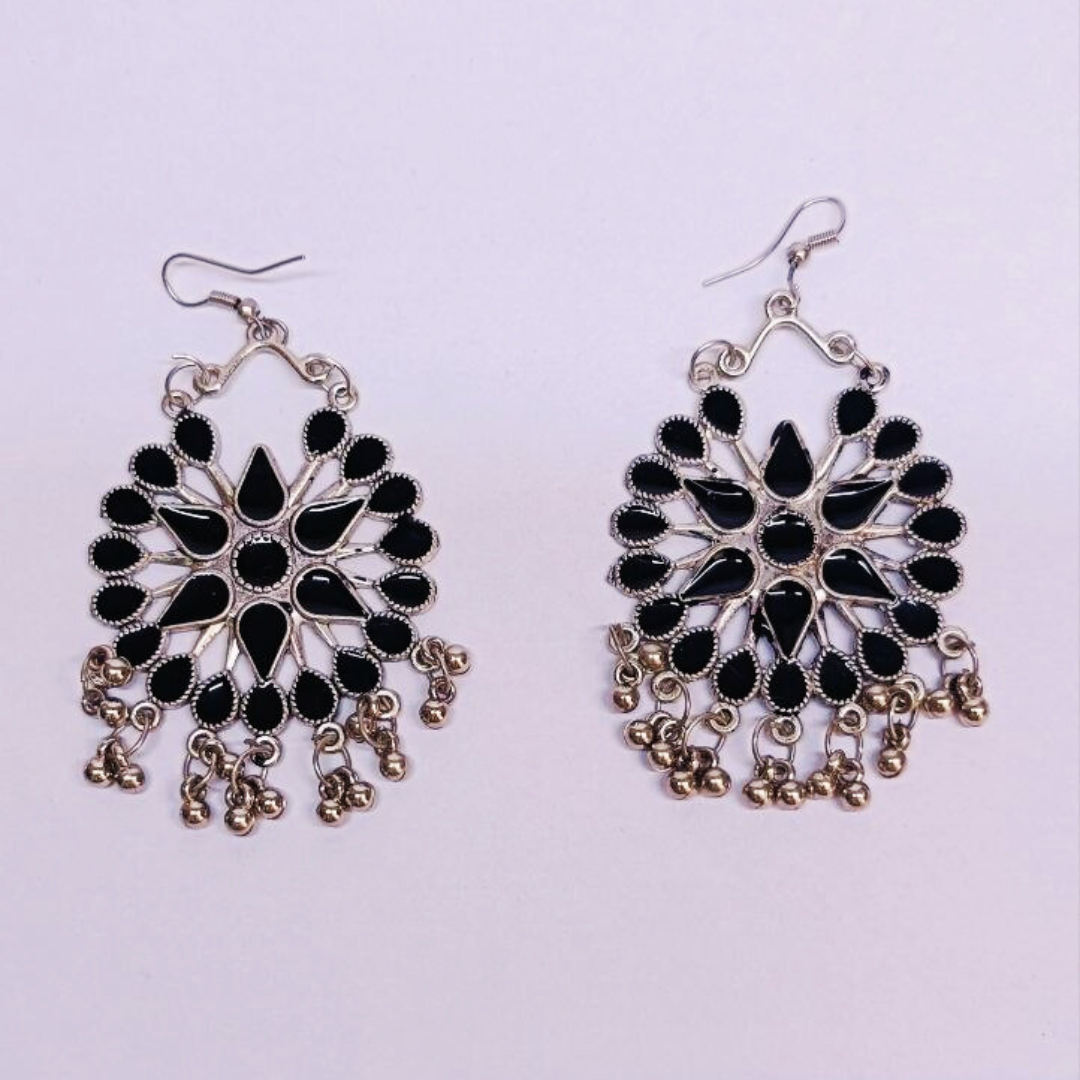 Ethnic Oxidized Jhumka 5 pair Combo Set |  Earrings For Women Vintage Design