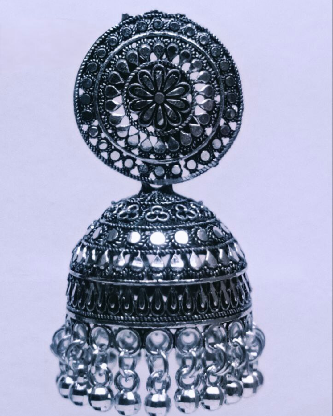 Floral Stud Oxidized Jhumka for Women | Daily & Festive wear