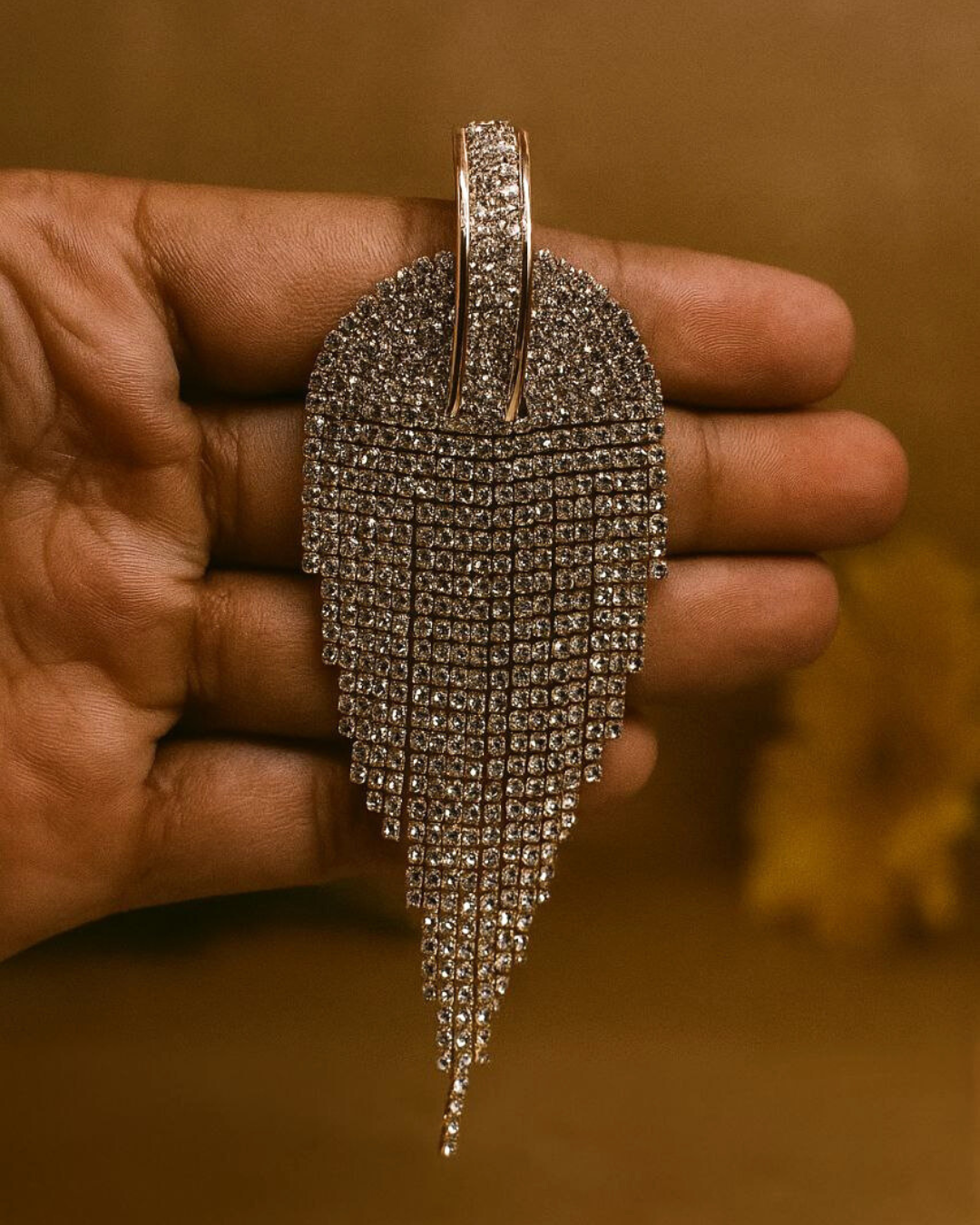 Sequin Tassel Jhumkas for Women | Party Wear | Available in Black And Rose Gold