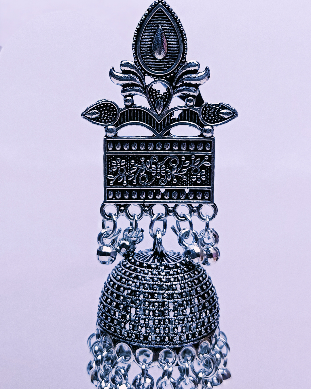 Temple Style Antique Oxidized Jhumka for Women | Festive Wear | Traditonal Look